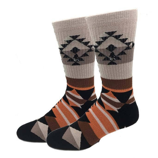 MEN'S ACTIVE TRIBAL COTTON CREW SOCKS