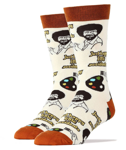 HAPPY LITTLE ACCIDENTS MEN'S CREW SOCKS