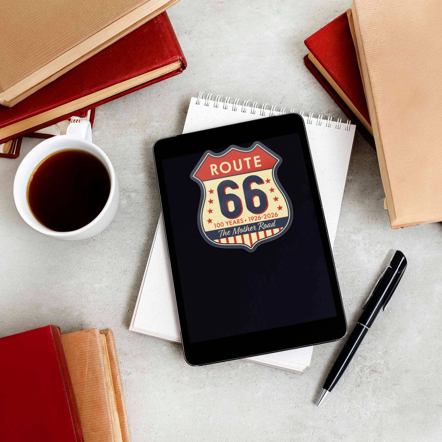 The Mother Road Route 66 Sticker - 100th Anniversary Decal