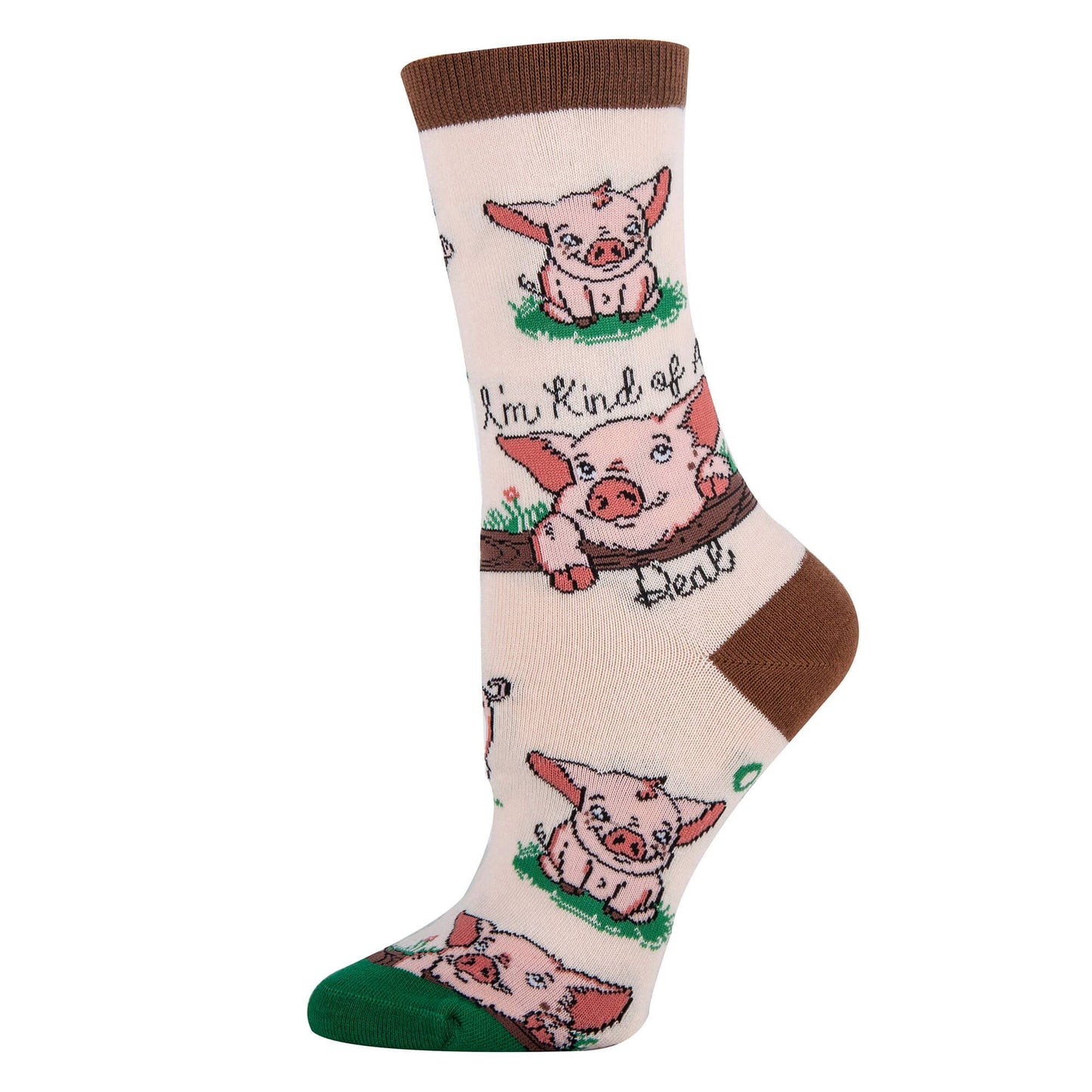 PIG DEAL WOMEN'S CREW SOCKS