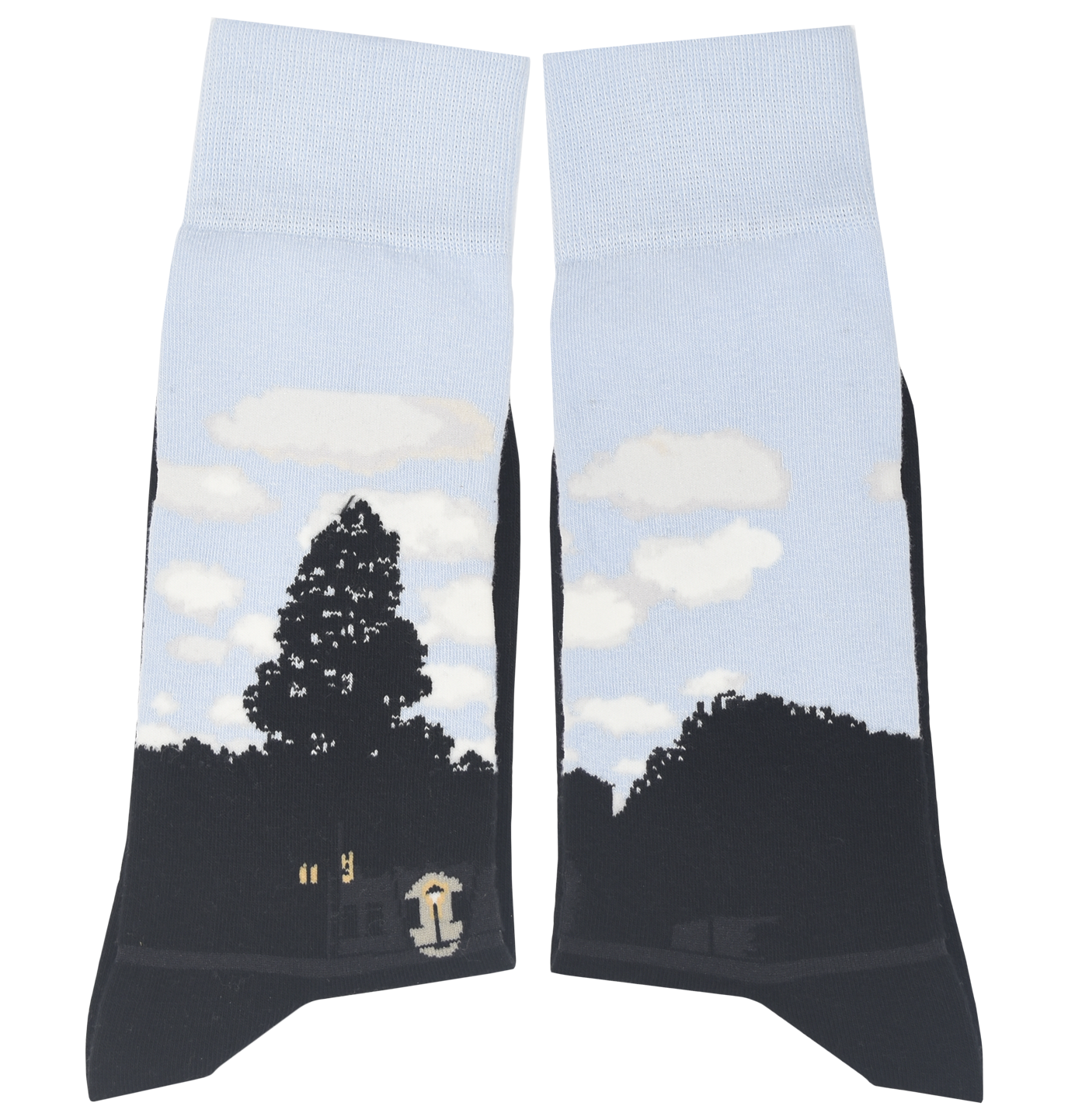 René Magritte The Kingdom of Lights Cotton Crew Socks