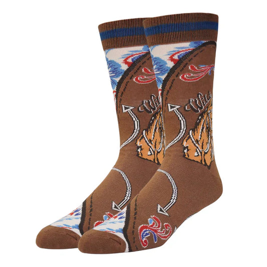 URBAN COWBOY MEN'S CREW SOCKS
