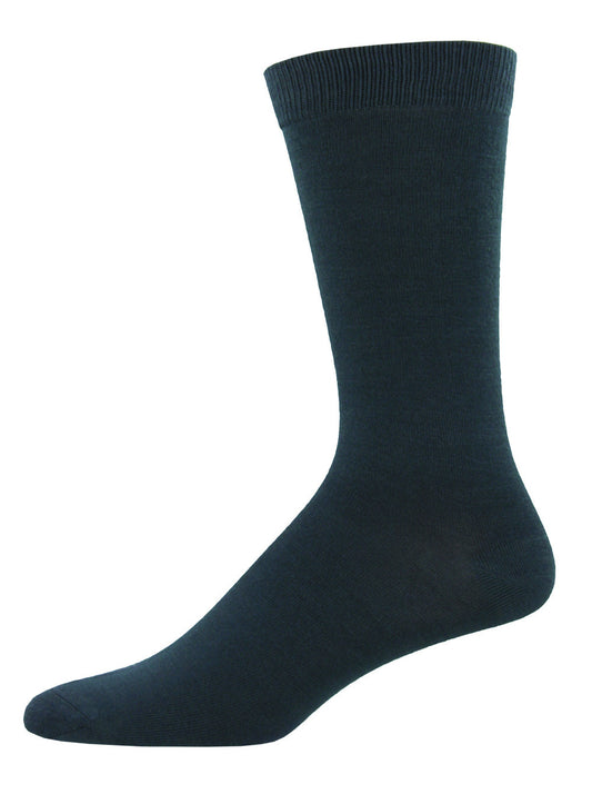SOLID MEN'S BAMBOO CREW SOCKS