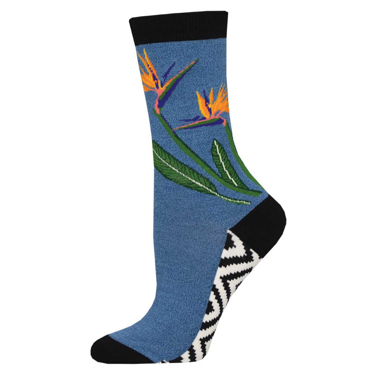 BIRDS OF PARADISE WOMEN'S BAMBOO CREW SOCKS