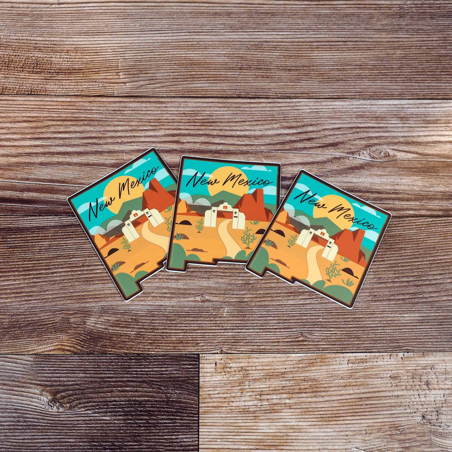 New Mexico Desert Landscape Sticker