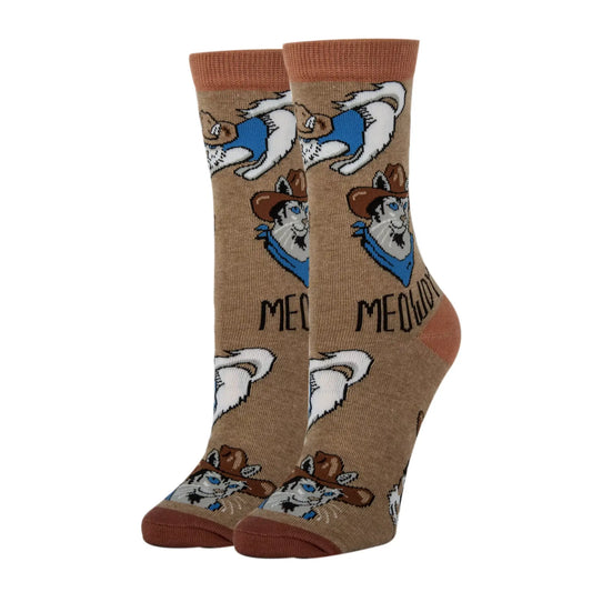 MEOWDY WOMEN'S CREW SOCKS
