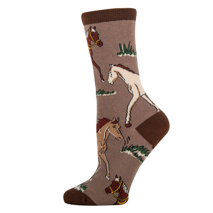 HORSE RIDE WOMEN'S CREW SOCKS