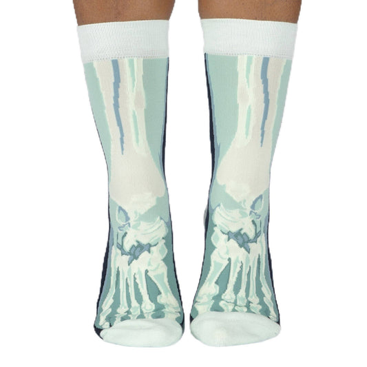 Skeletoes X-ray Crew Socks | Halloween Skeleton