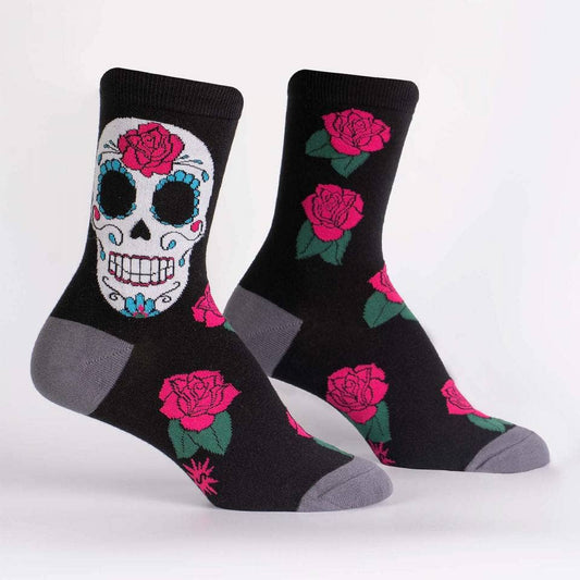 Women’s Crew Sock: Sugar Skull