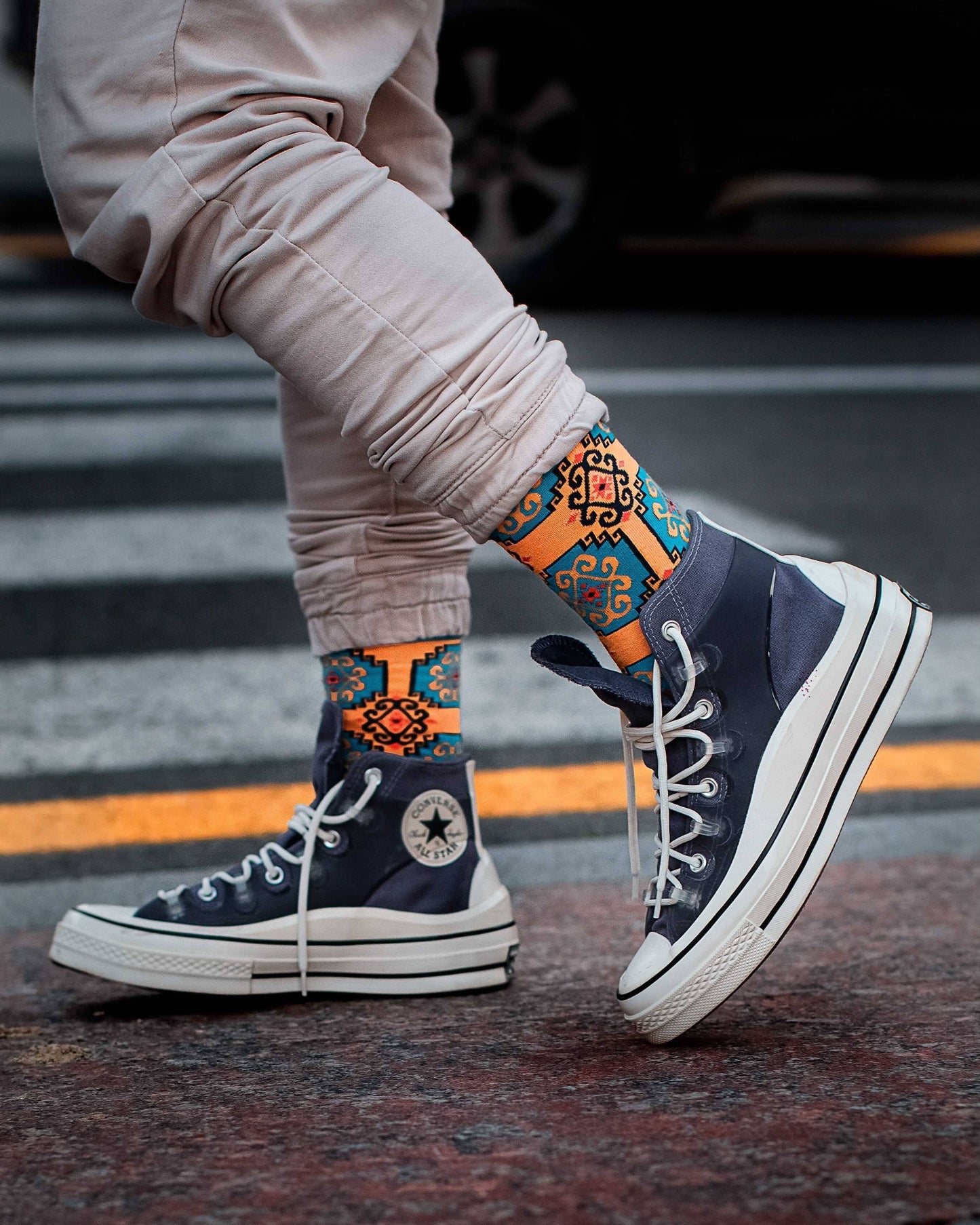 Sham Designer Crew Socks