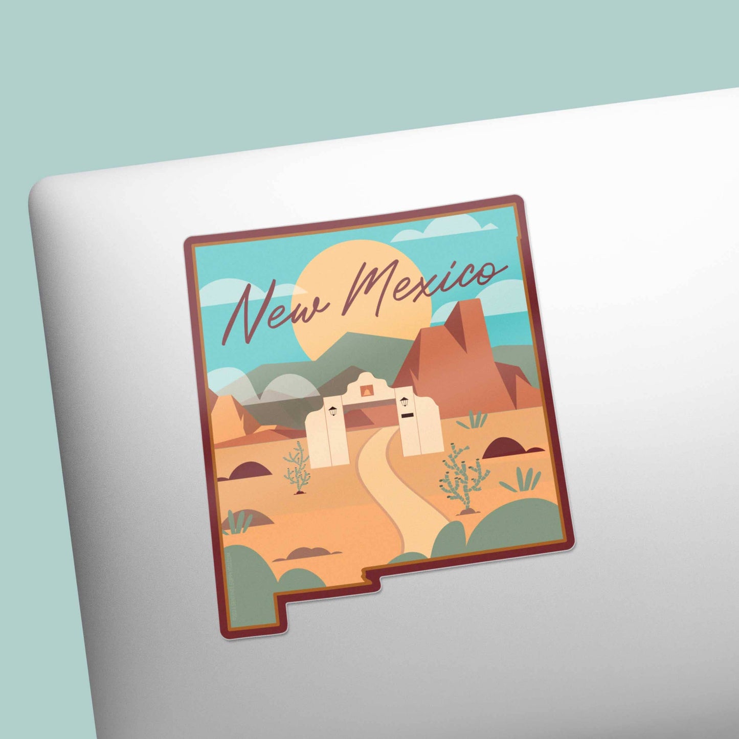 New Mexico Desert Landscape Sticker