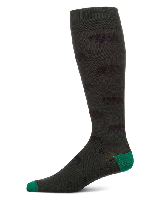 Black Bear Cotton Compression Socks