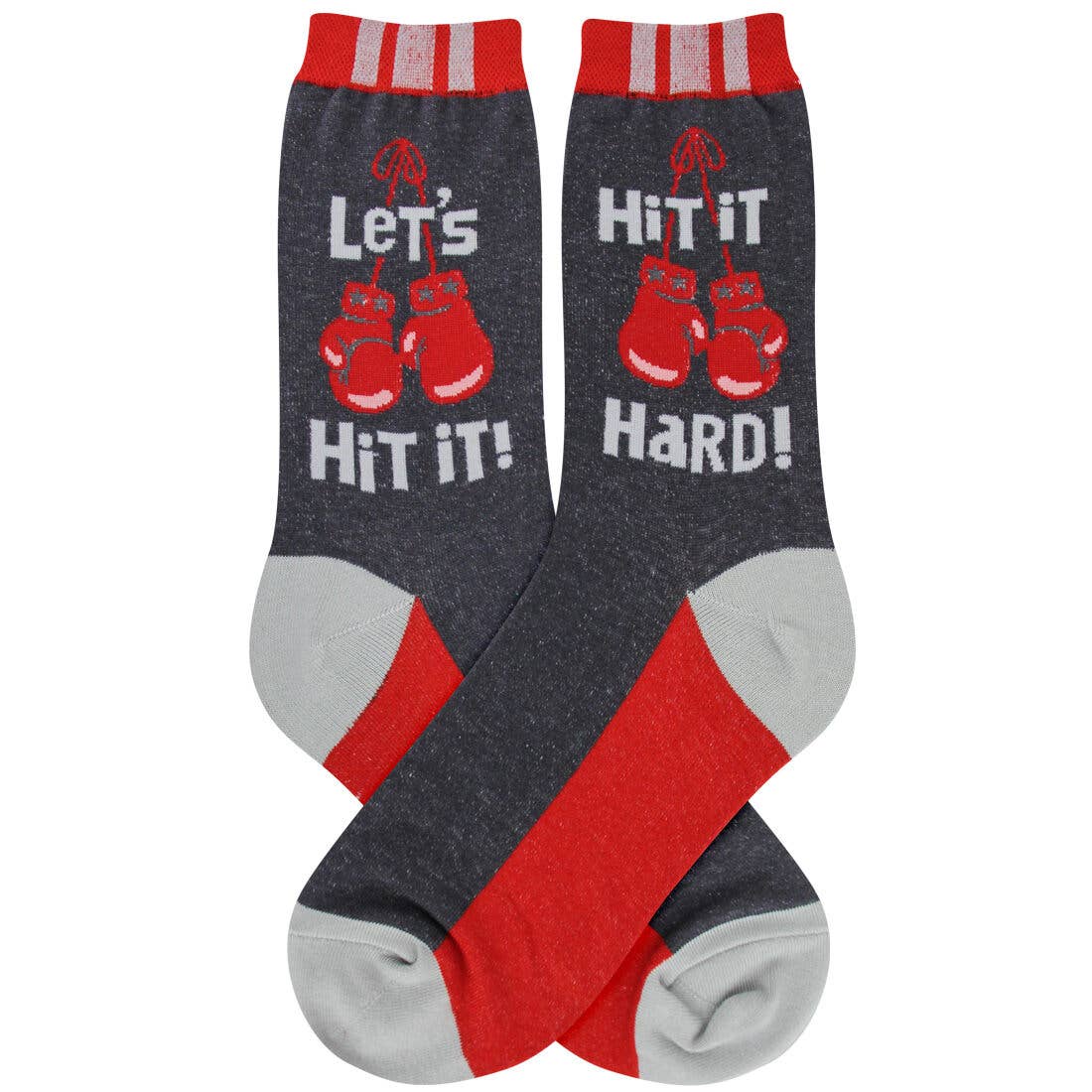BOXING WOMEN'S COTTON CREW SOCKS