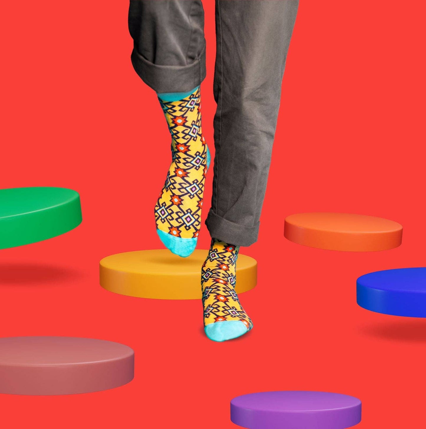 Saf Designer Crew Socks