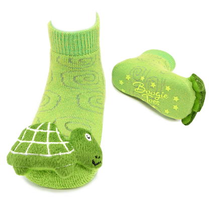 Green Turtle  Boogie Toes Rattle Sock