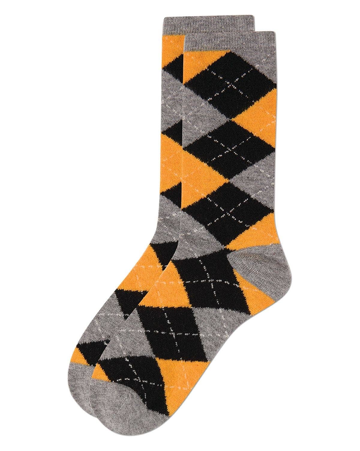 Women's Argyle Cashmere Crew Socks