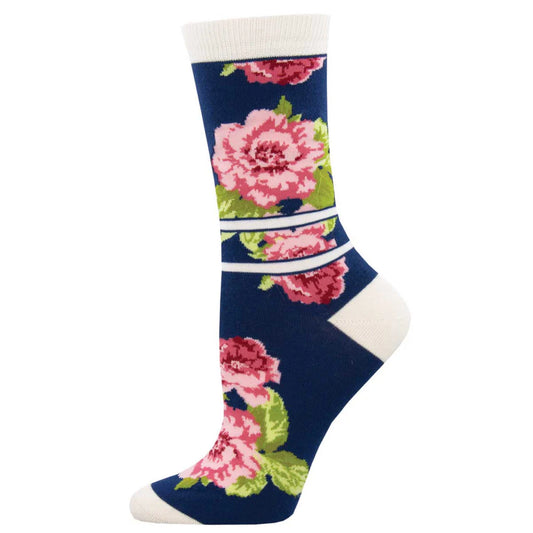 PEONIES IF YOU PLEASE WOMEN'S BAMBOO CREW