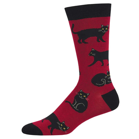 BLACK CAT MEN'S BAMBOO CREW