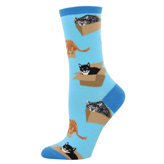 CAT IN A BOX WOMEN'S CREW