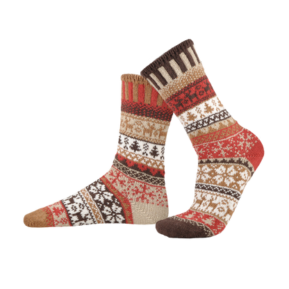 Cocoa Crew Socks Sustainably Made Festive Holiday Socks
