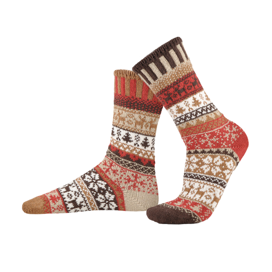Cocoa Crew Socks Sustainably Made Festive Holiday Socks