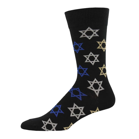STAR OF DAVID MEN'S COTTON CREW SOCKS