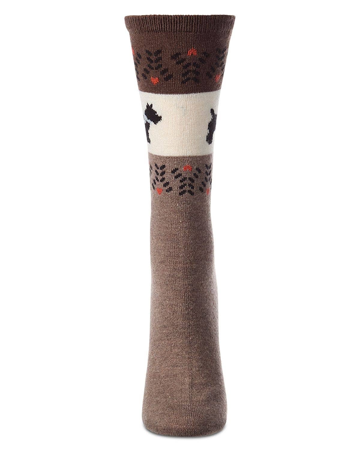 Women's Scotty Fairisle Cashmere Crew Socks