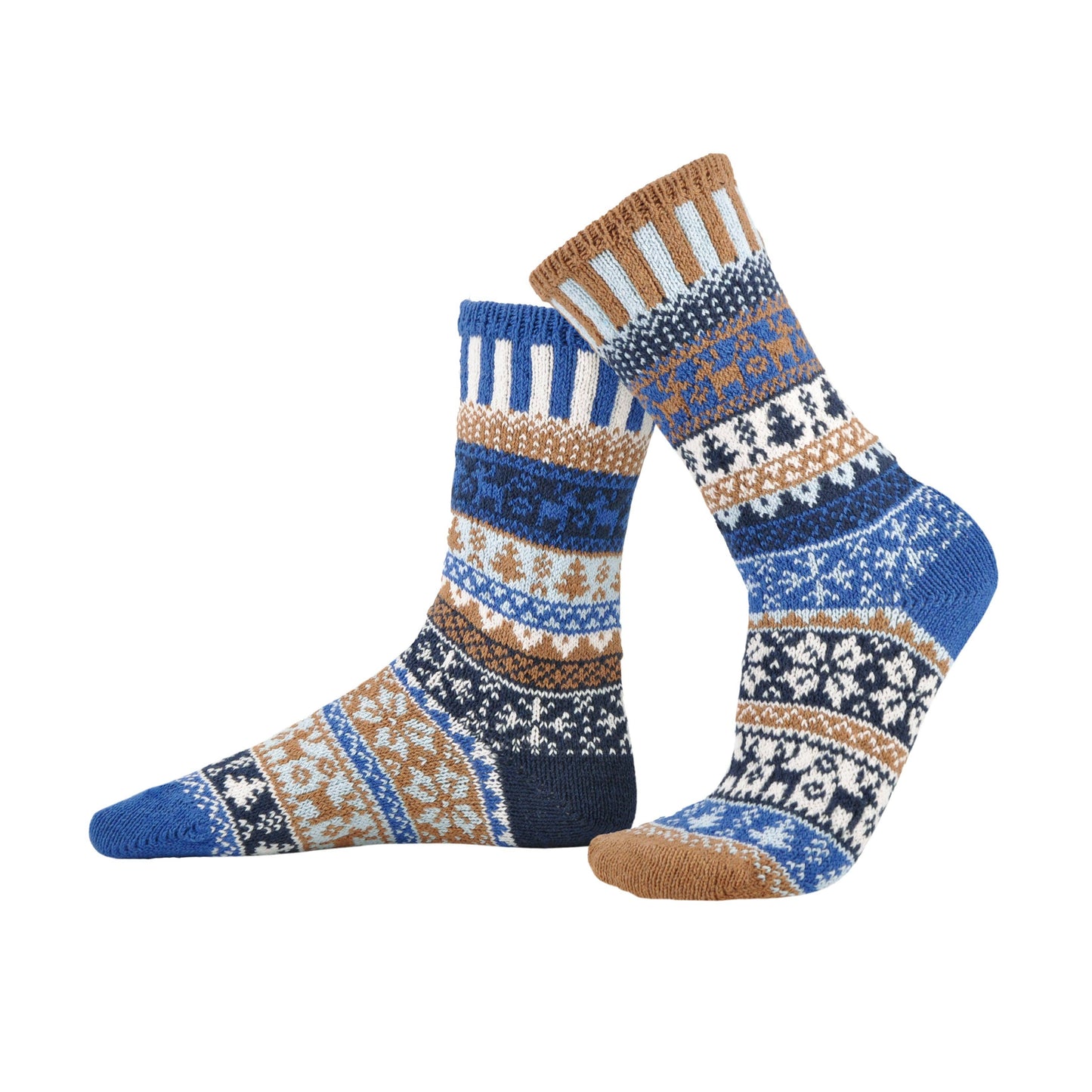 Chestnut Crew Socks Sustainably Made Festive Holiday Socks