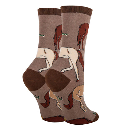 HORSE RIDE WOMEN'S CREW SOCKS