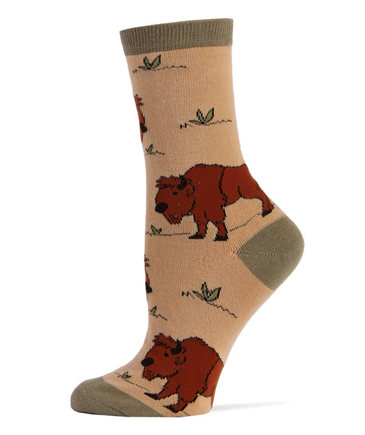BUFFALO WOMEN'S CREW SOCKS