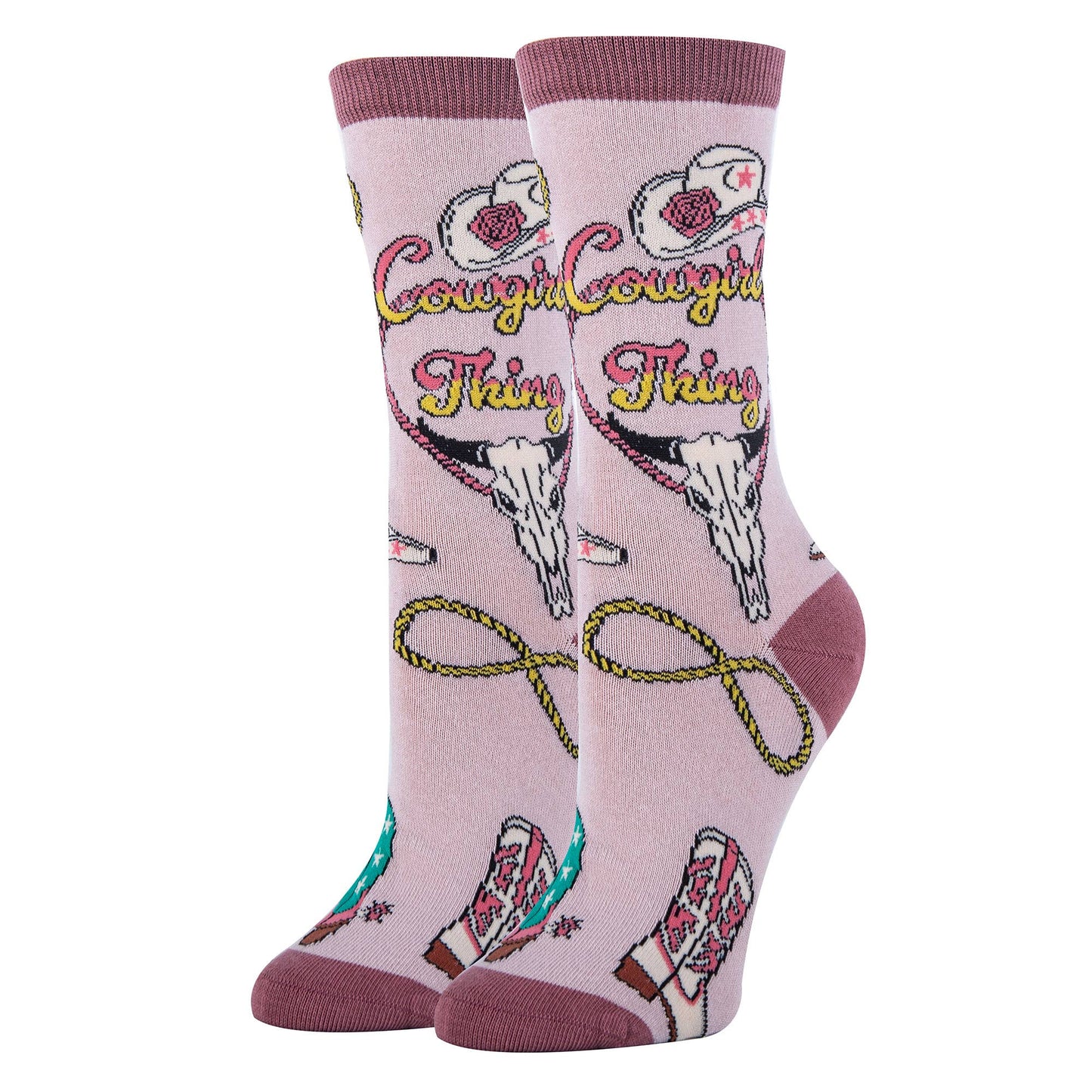 Cowgirl Tng Women's Western Cotton CrewSocks