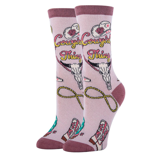Cowgirl Tng Women's Western Cotton CrewSocks
