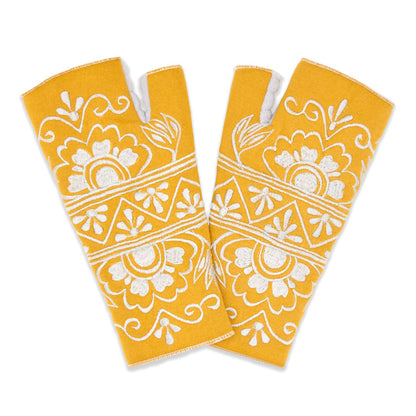 Lawsone Marigold Fingerless Fleece Gloves | Knit Gloves