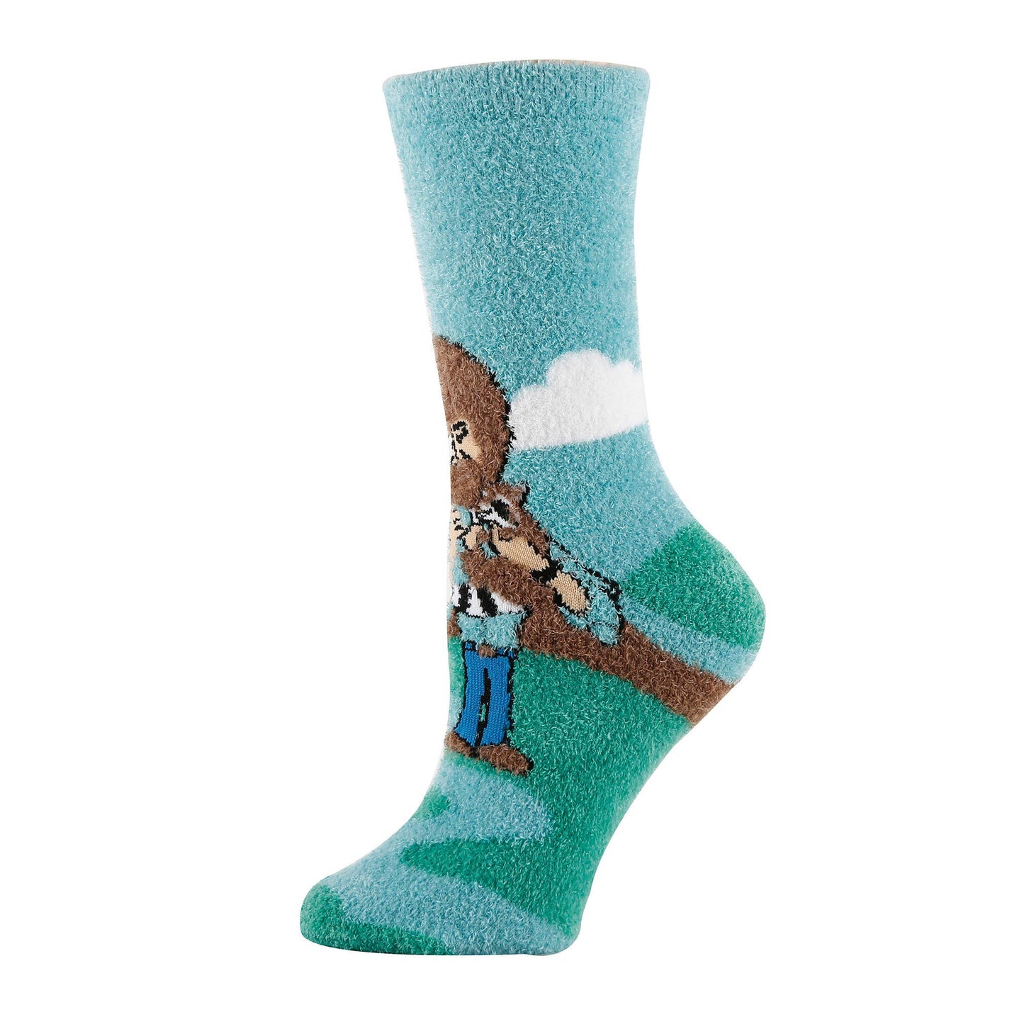 Bob Ross Blast | Women's Funny Pattern Cozy Fuzzy Socks