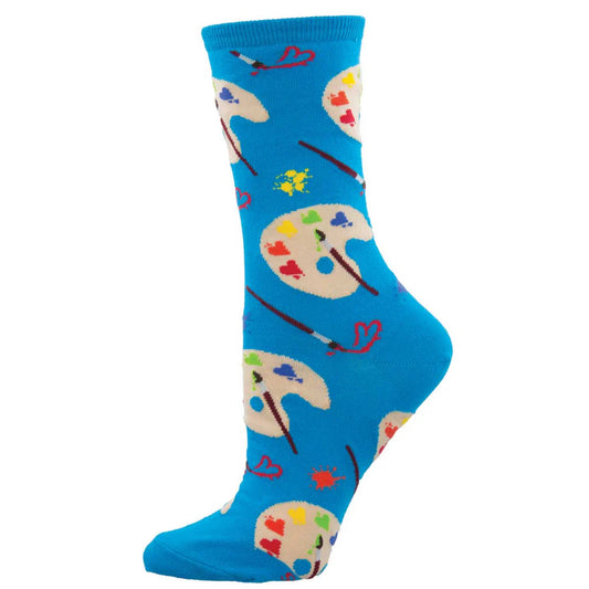 LOVELY ART WOMEN'S CREW SOCKS