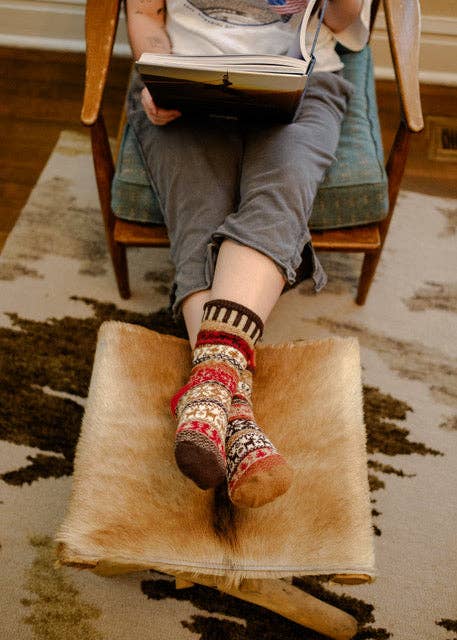 Cocoa Crew Socks Sustainably Made Festive Holiday Socks