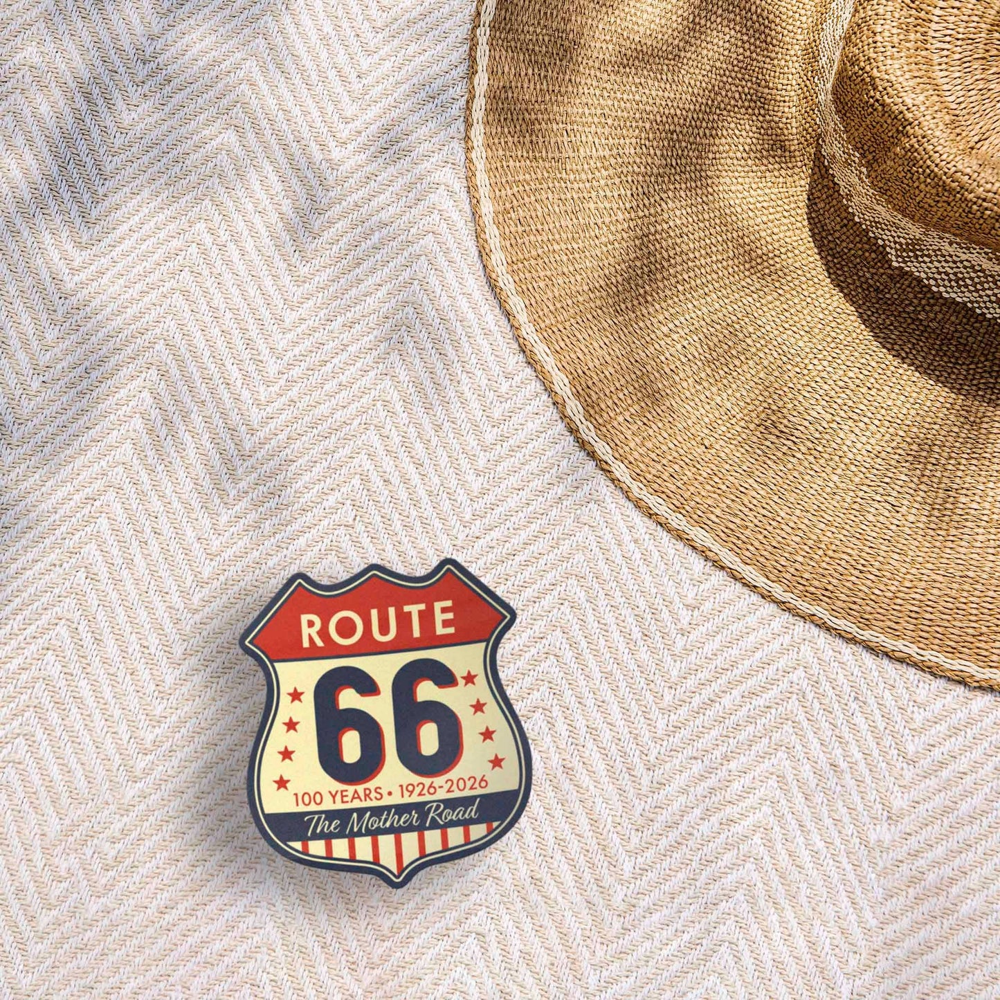 The Mother Road Route 66 Sticker - 100th Anniversary Decal