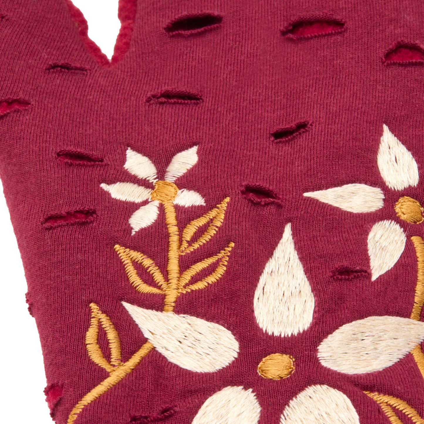 Viola Bordeaux Fingerless Fleece Gloves | Knit Gloves