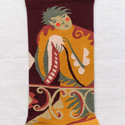 BORDEAUX POET CREW SOCKS