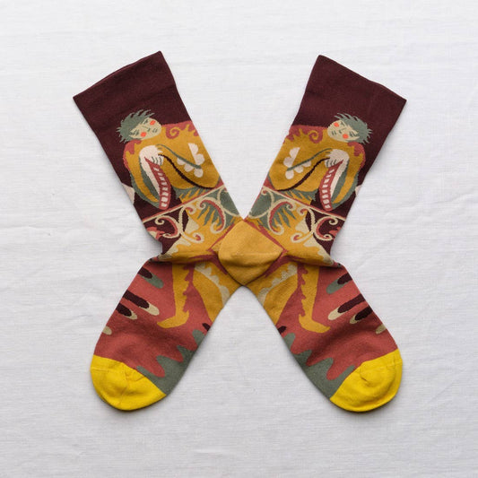 BORDEAUX POET CREW SOCKS