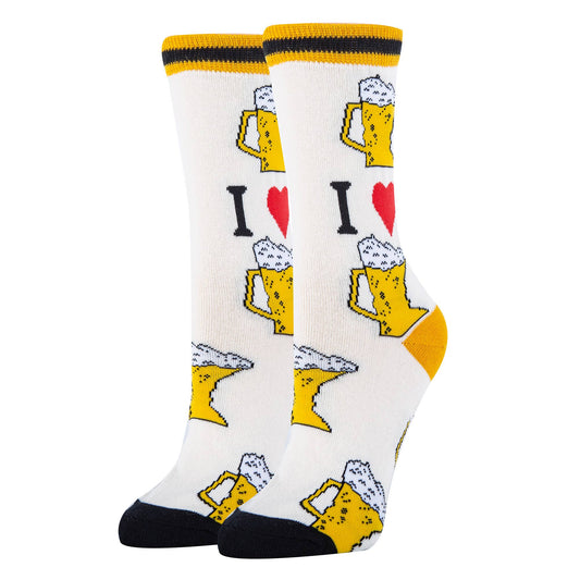 Beer Me Please Women's Cotton Crew Socks