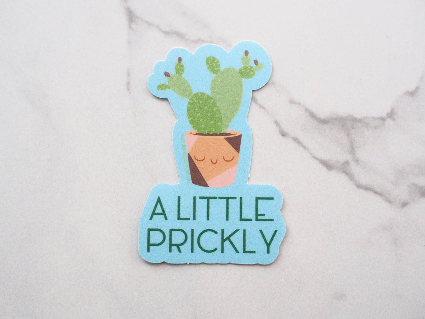 Not a Hugger Cute Cactus Sticker, Funny House Plant Decals