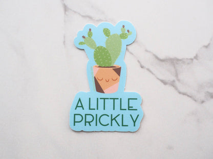 Not a Hugger Cute Cactus Sticker, Funny House Plant Decals