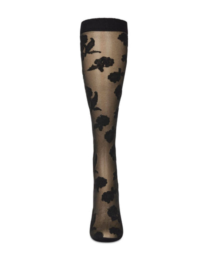 WOMEN'S FLORAL FANTASY SHEER KNEE HIGH SOCKS
