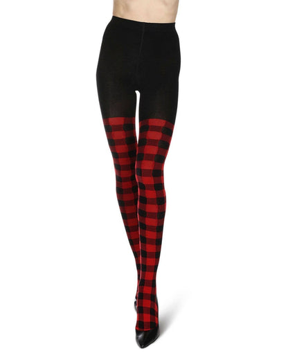 Women's Buffalo Check Sweater Tights