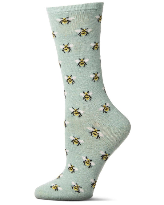 WOMEN'S BEE CASHMERE BLEND CREW SOCKS