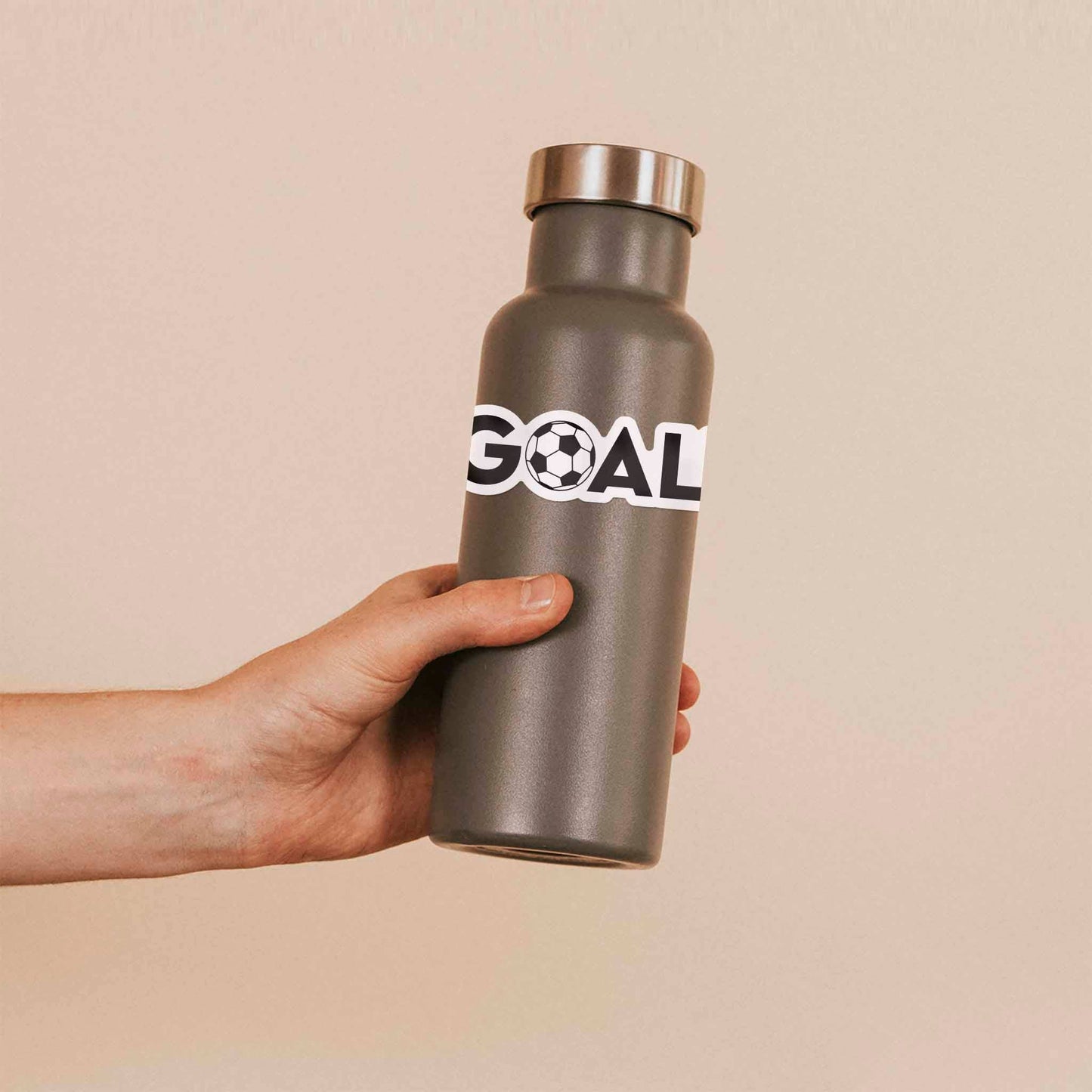 Goal Soccer Ball Sticker - Sports Decal for Water Bottle