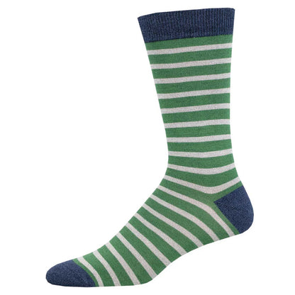 SAILOR STRIPE MEN'S BAMBOO CREW SOCKS