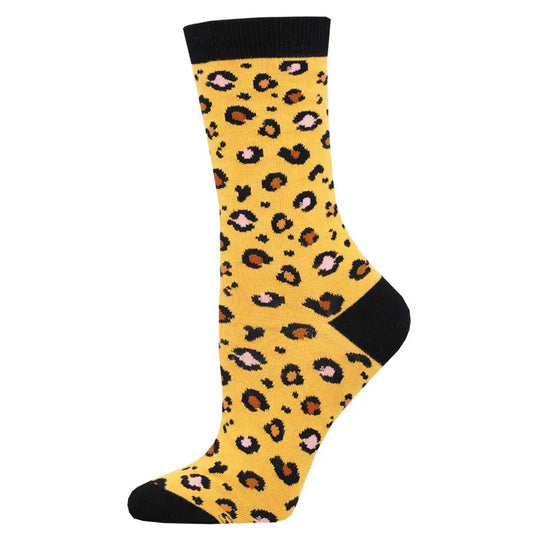 LEOPARD PRINT WOMEN'S BAMBOO CREW