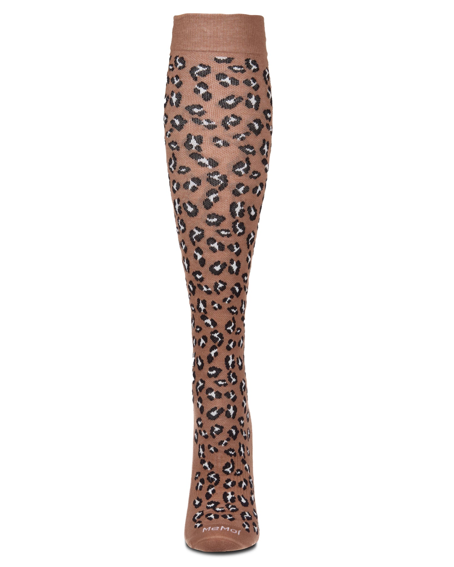 Allover Leopard Cotton Compression Socks